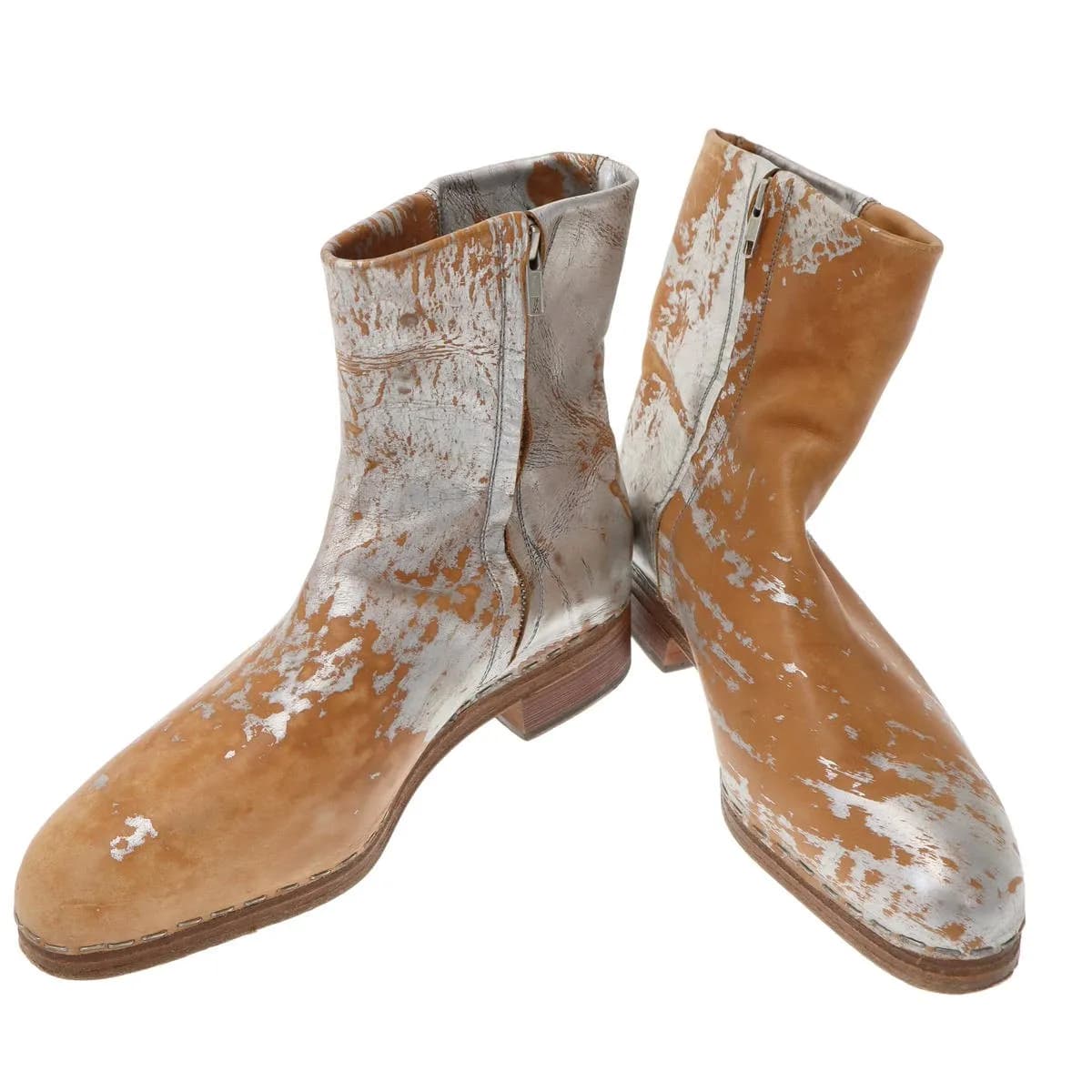 CAROL CHRISTIAN POELL キャロルクリスチャンポエル SAFE Painted boots サイドジップペイントデザインレザーブーツ