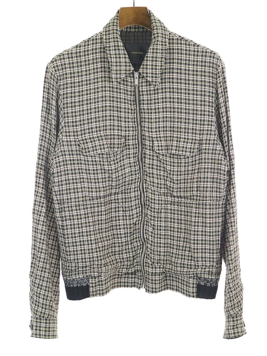 UNDERCOVER UNDER COVER アンダーカバー 17AW 裾リブチェックスウィングトップブルゾン