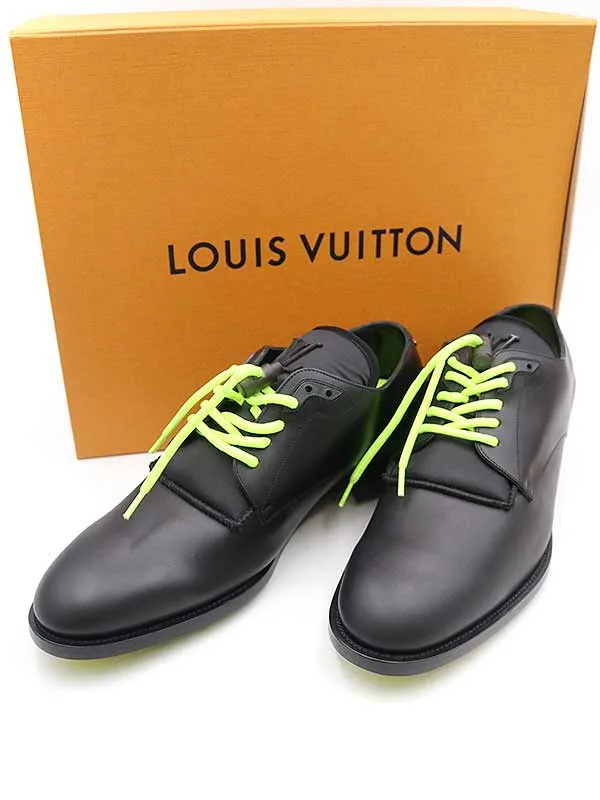 LOUIS VUITTON ルイヴィトン 19SS LVフォーマル ネオン レザーダービーシューズ