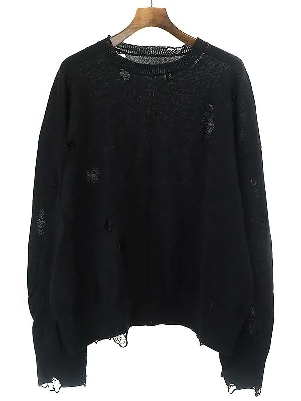 stein シュタイン 21SS Oversized Damaged Knit LS ダメージニットセーター