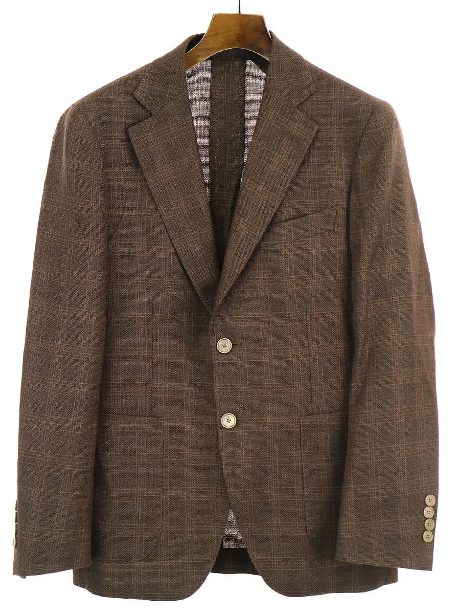 URBAN RESEARCH アーバンリサーチドアーズ 18AW LIFE STYLE TAILOR チェック柄ウールリネン2Bジャケット