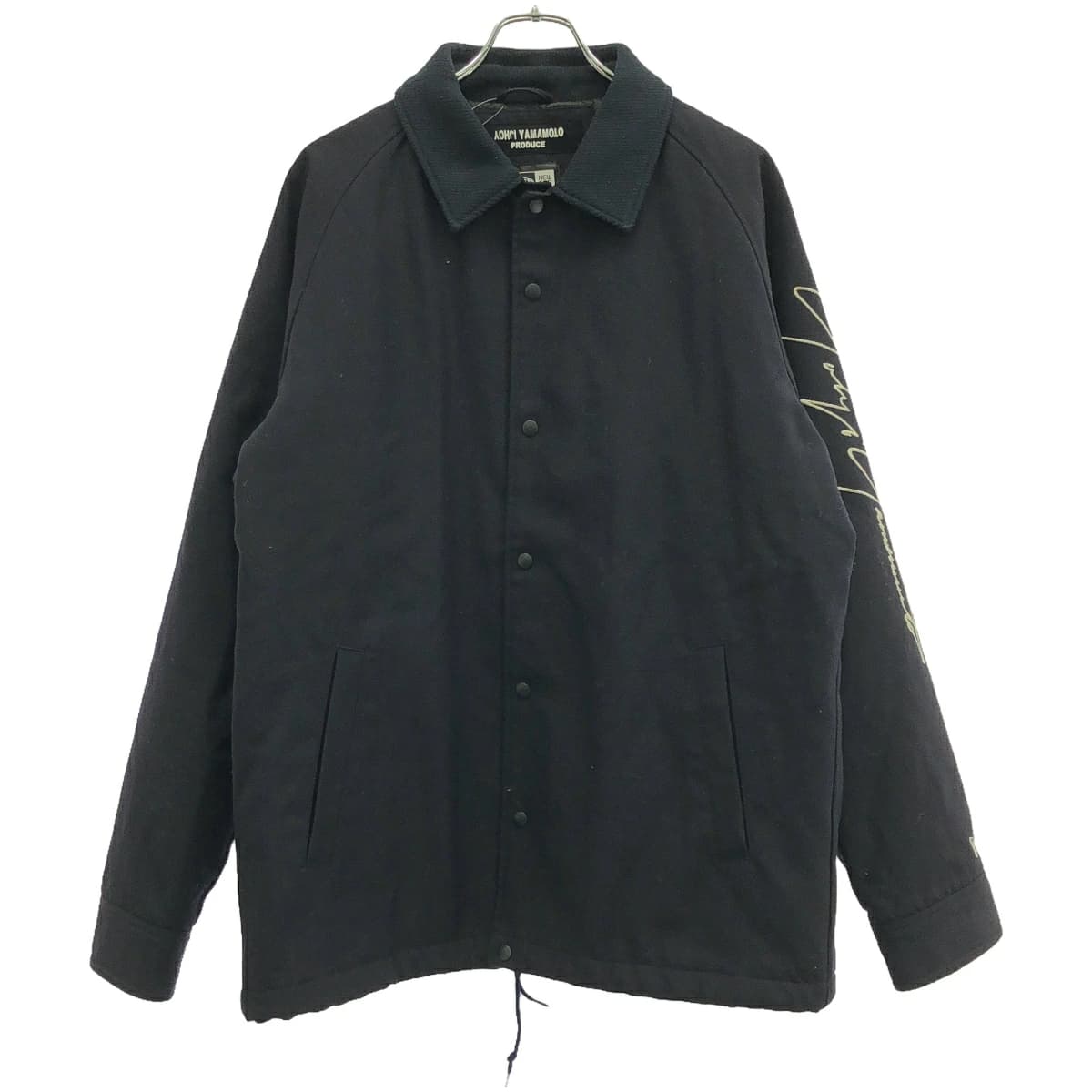 Yohji Yamamoto ヨウジヤマモト ニューエラ 16AW ロゴ刺繍中綿コーチジャケット HR-Y30-145