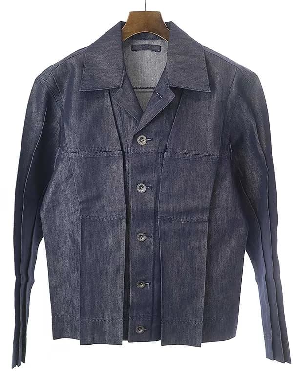 ISSEY MIYAKE イッセイミヤケ メン 20SS プリーツデニムジャケット ME01FC090