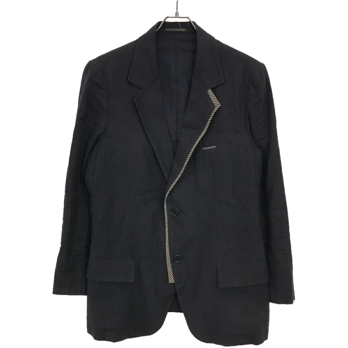 Yohji Yamamoto ヨウジヤマモト プールオム 10SS リネンコットンテーラードジャケット