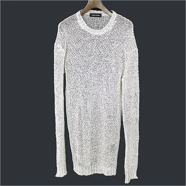 DAMIR DOMA DAMIR DOMA 透かし編みクルーネックロングニット