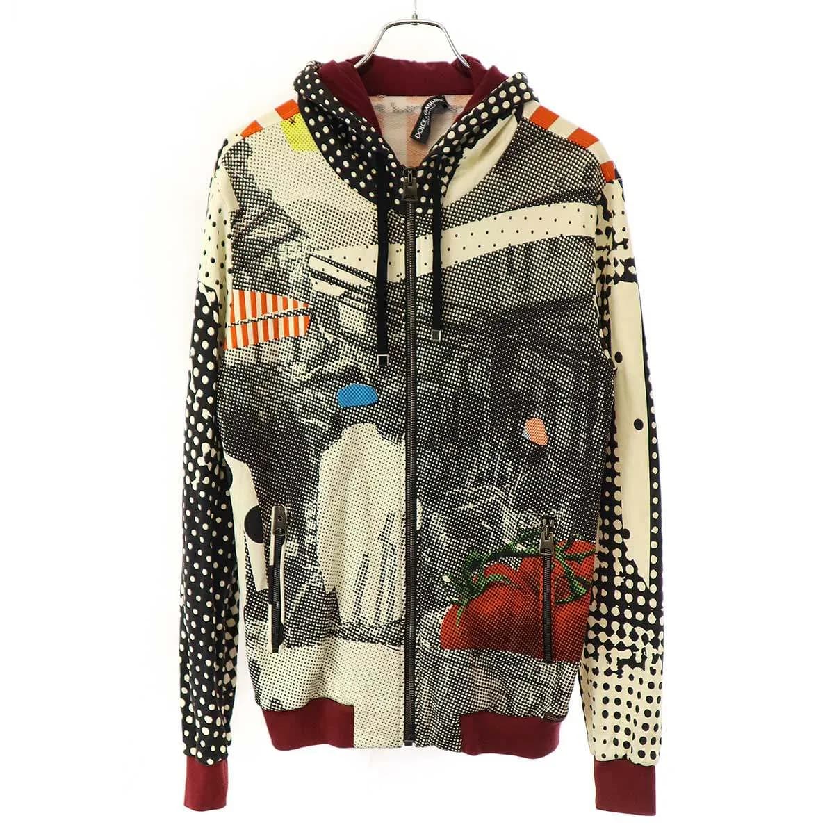 DOLCE&GABBANA ドルチェ&ガッバーナ グラフィックプリントジップアップパーカー G9EK8T/G7CWA