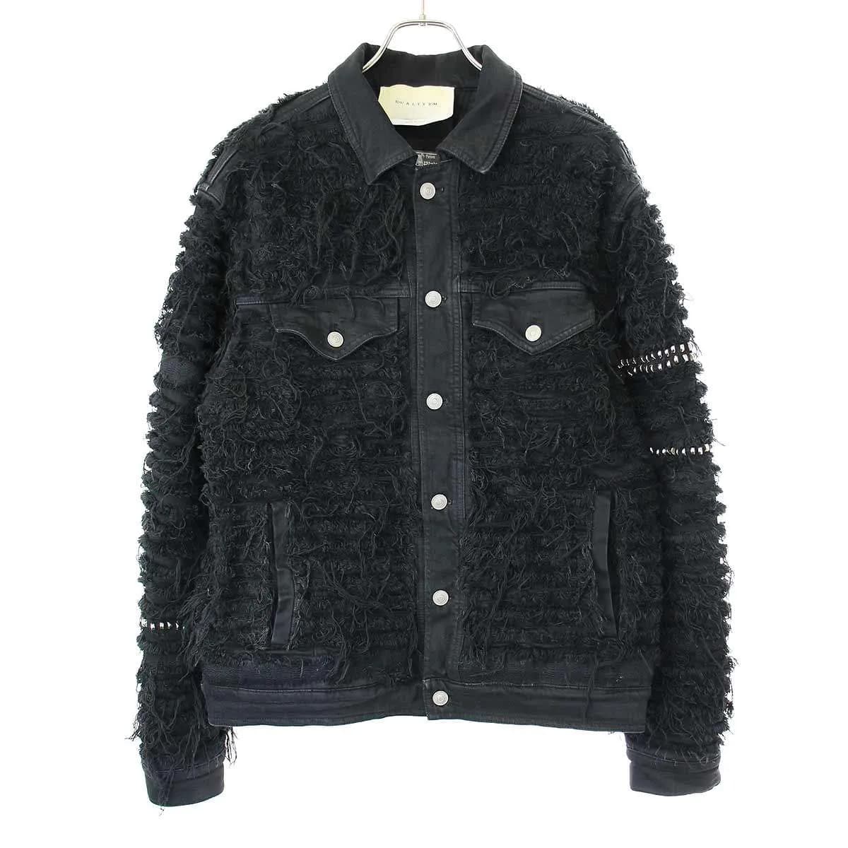 ALYX アリクス×ブラックミーンズ DENIM JACKET スタッズ装飾フリンジデニムジャケット