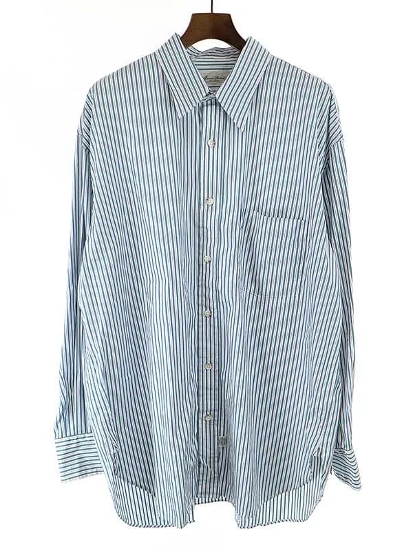 Marvine Pontiak Shirt Makers マービンポンティアックシャツメーカーズ Regular Collar 3 Button SH ストライプシャツ