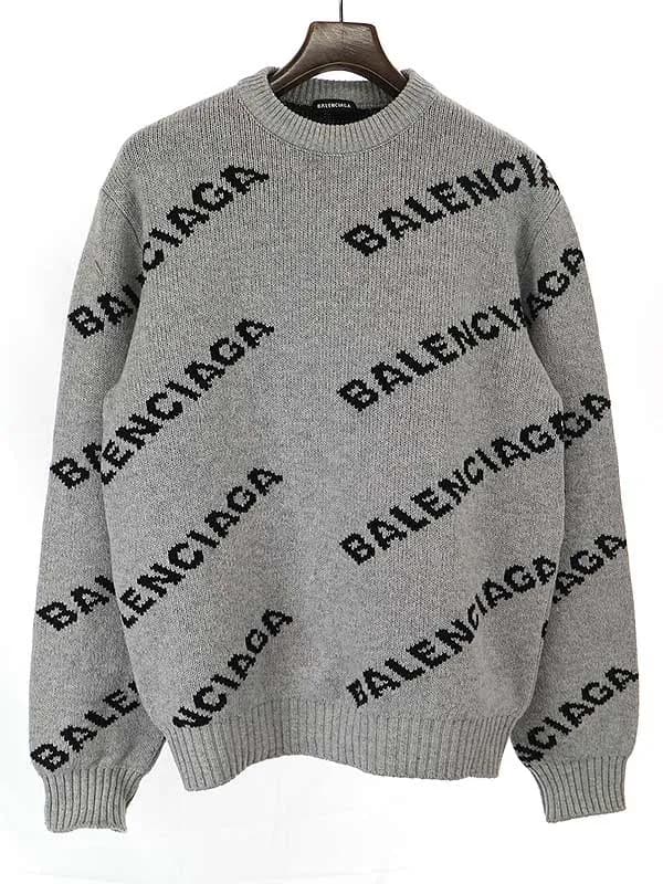 BALENCIAGA バレンシアガ 19SS オールオーバーロゴニットセーター
