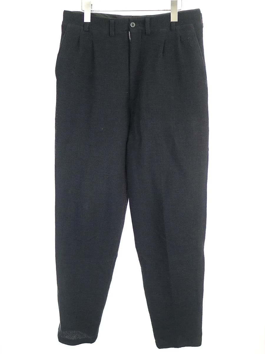 Yohji Yamamoto ヨウジヤマモト コスチュームド オム 鹿の子2タックウールスラックスパンツ