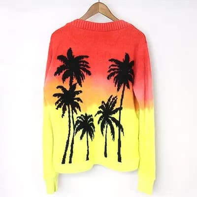 The Elder Statesman The Elder Statesman PALM TREE Regular Sweater