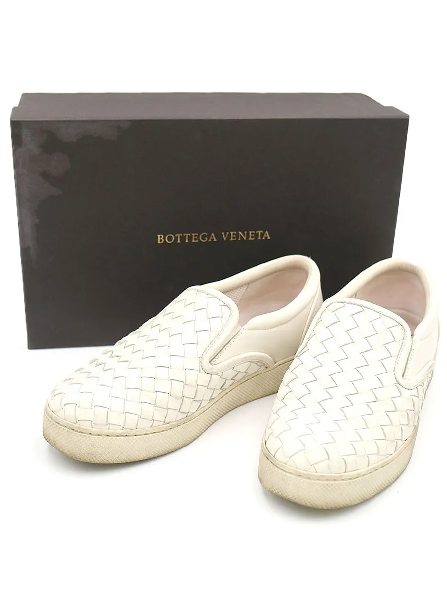 BOTTEGA VENETA ボッテガヴェネタ イントレチャートレザースリッポンスニーカー