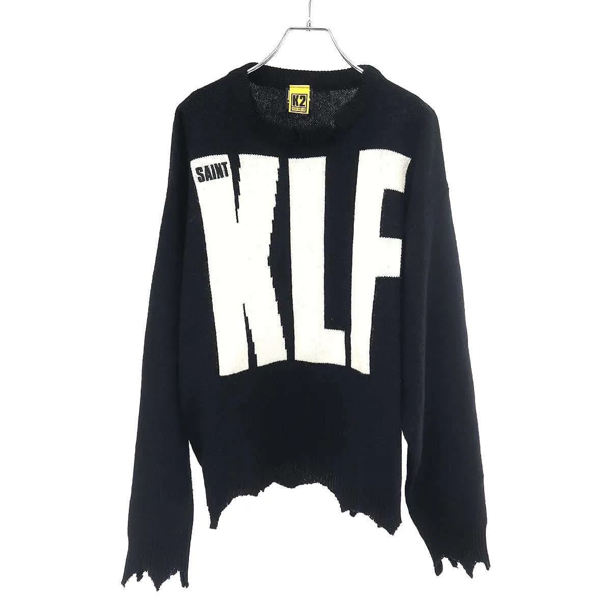 SAINT MICHAEL セントマイケル 25AW The KLF KLF_CREW NECK KNIT クルーネックニットセーター