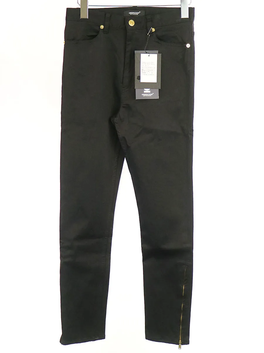UNDERCOVER アンダーカバー 19SS ラメストレッチ裾ジップスリムパンツ
