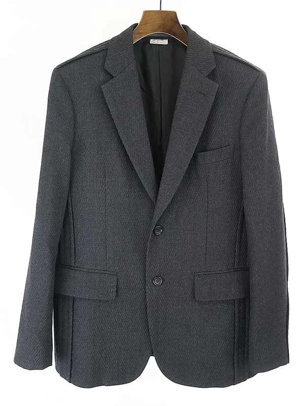 COMME des GARCONS コムデギャルソン オム ドゥ 20AW 2Bウールジャケット チャコールグレー
