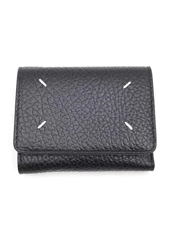 Maison Margiela メゾンマルタンマルジェラ11 23SS ZIP COMPACT TRI FOLD WALLET グレインレザーウォレット
