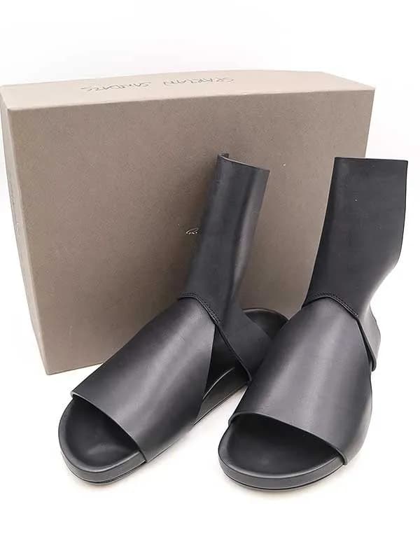 Rick Owens リックオウエンス 15SS SPARTAN LETHER SLIDE SANDAL レザーサンダル
