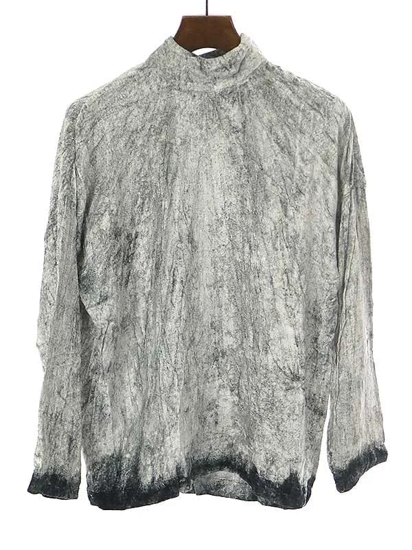 ISSEY MIYAKE イッセイミヤケ 1993AW ベルベットハイネックカットソー