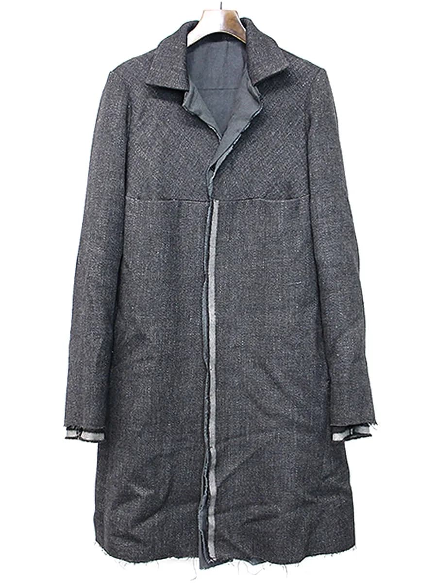 m.a+ m.a+ 13AW カットオフデザインレイヤードウールコート
