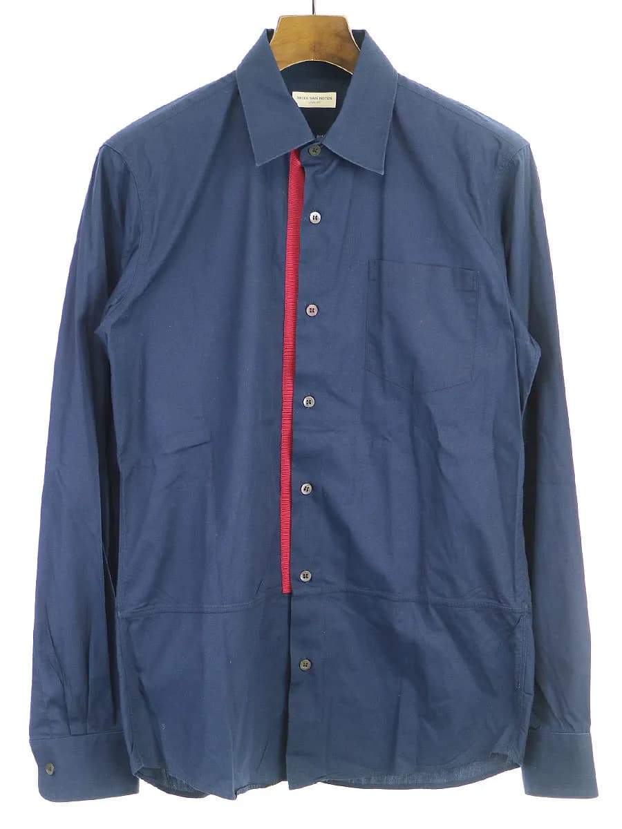 DRIES VAN NOTEN ドリスヴァンノッテン 15AW レギュラーカラーテープシャツ