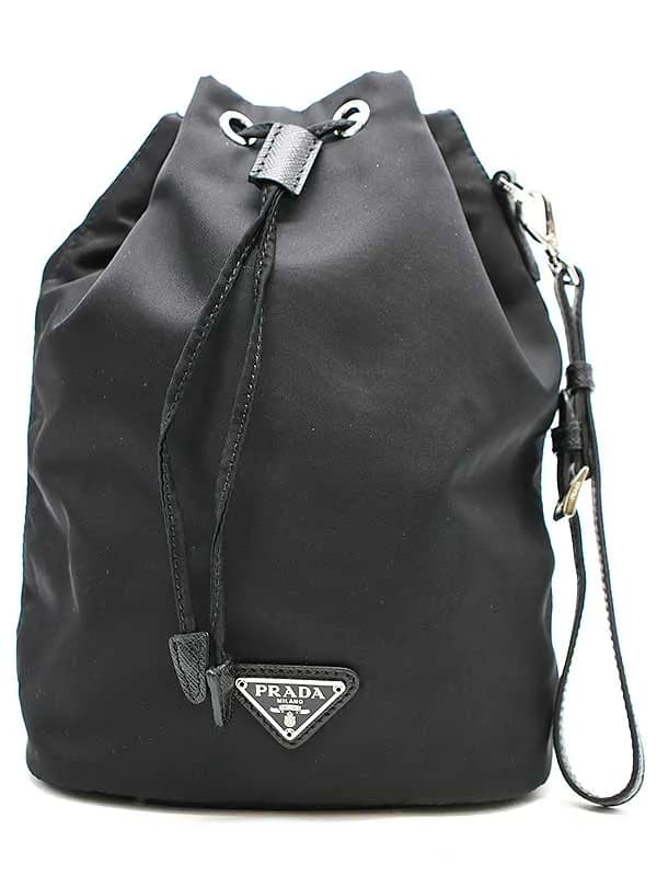 PRADA プラダ RE-NYLON ロゴプレート ナイロンポーチ