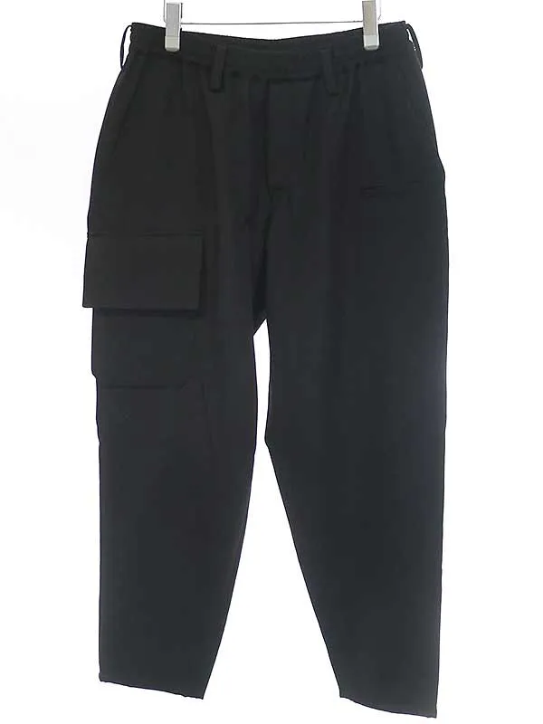 Yohji Yamamoto レギュレーション ヨウジヤマモト メン 20AW S-Wリブラップ アーミーギャバジン パンツ HR-P03-141