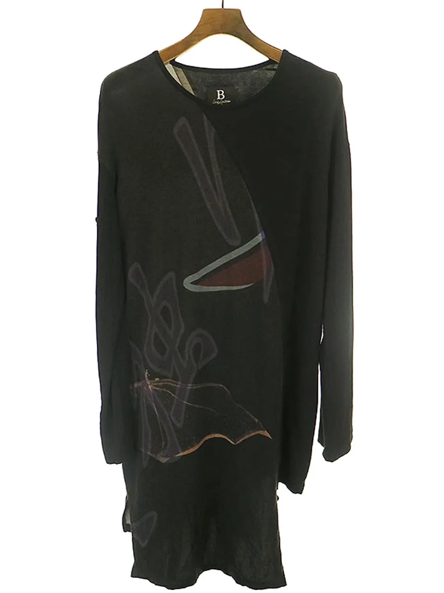 Yohji Yamamoto ビー ヨウジヤマモト SAMPLE 19SS 狂想連合 ロングプリントカットソー