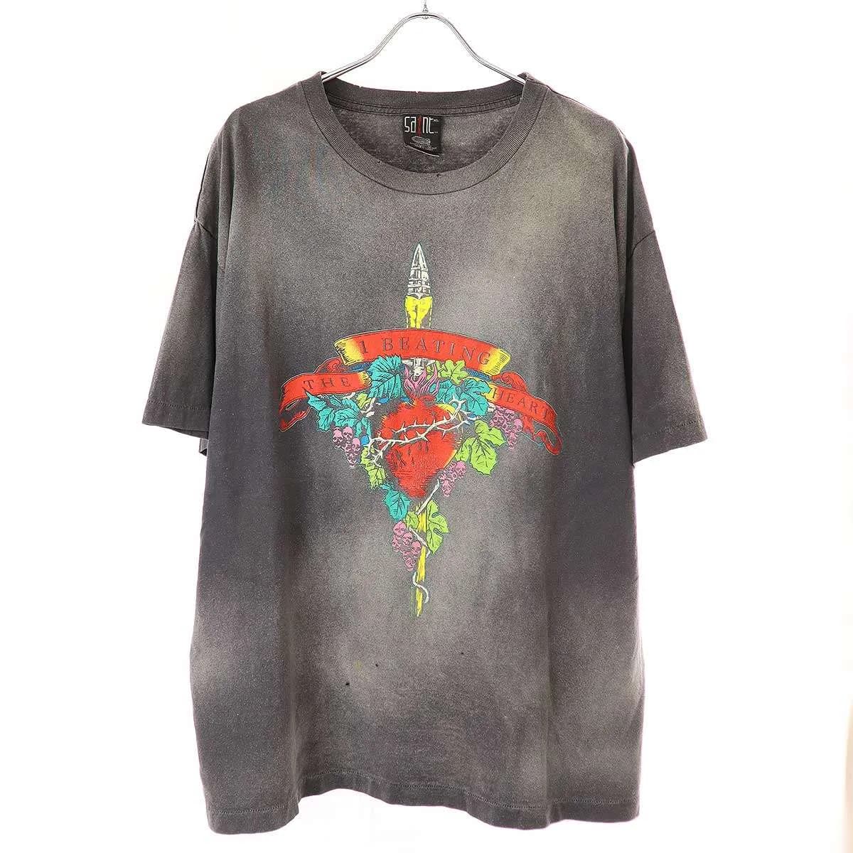 SAINT MICHAEL セントマイケル 24SS LM-SS TEE / BEATING LASTMAN ヴィンテージ加工Tシャツ