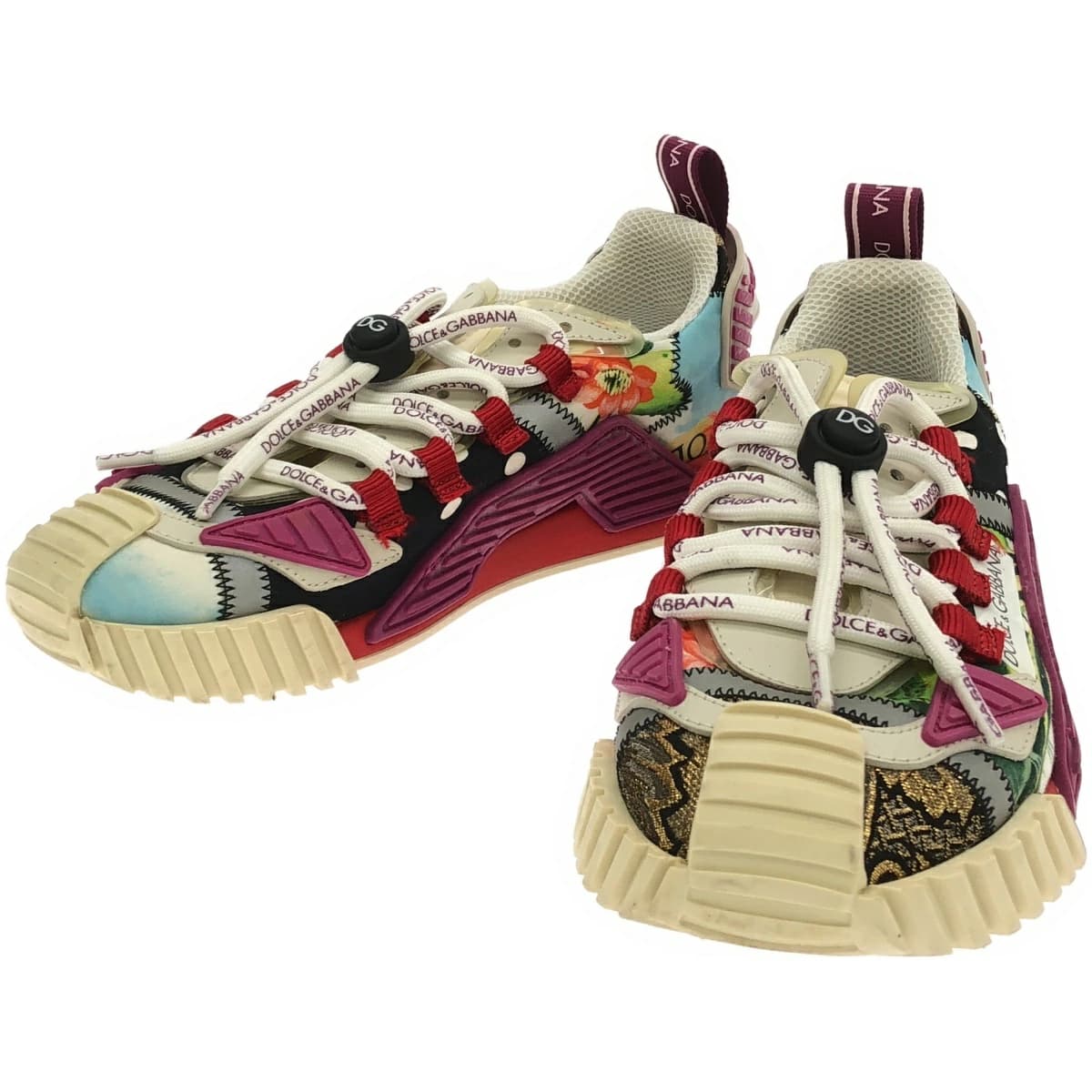 DOLCE&GABBANA ドルチェ&ガッバーナ NS1 パッチワークスニーカー CK1756 AO672