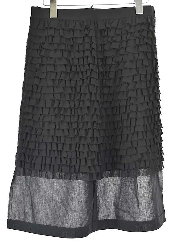 COMME des GARCONS トリコ コムデギャルソン 04SS アシンメトリーフリルスカート