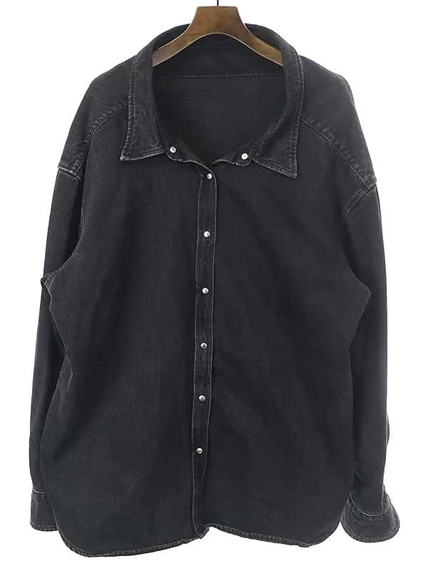 BALENCIAGA バレンシアガ 17SS ピンチドカラースウィングデニムジャケット