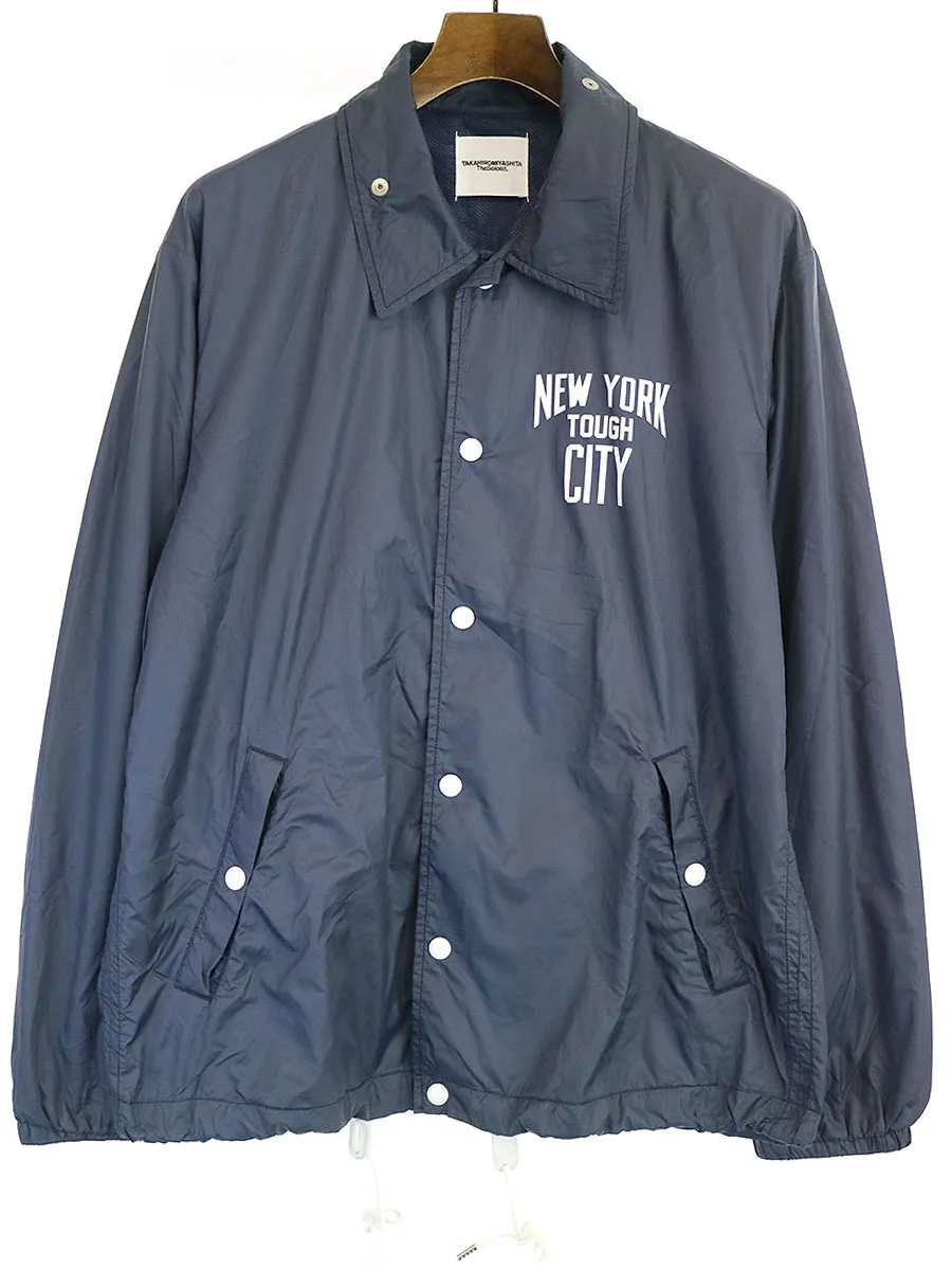 TAKAHIROMIYASHITA The SoloIst. タカヒロミヤシタ ザ ソロイスト NEW YORK TOUGH CITY coach jacket プリントデザインコーチジャケット
