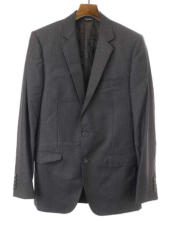 DOLCE&GABBANA ドルチェ&ガッバーナ 07AW MARTINI ノッチドラペルストライプ2Bセットアップスーツ