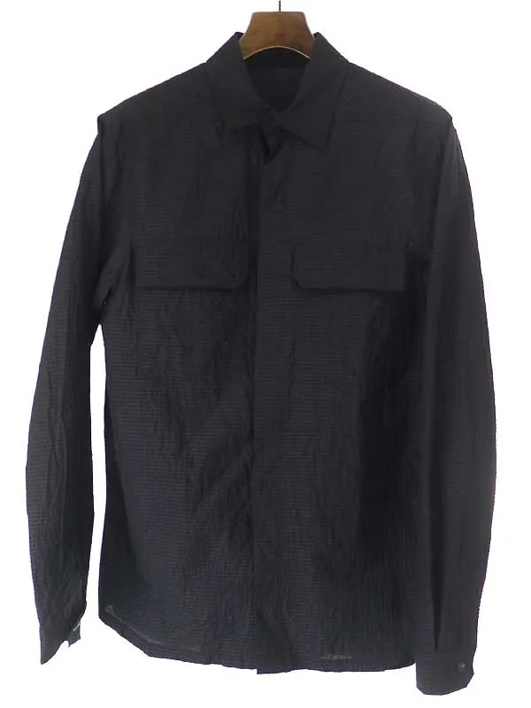 Rick Owens リックオウエンス 19SS シアサッカーワークシャツ