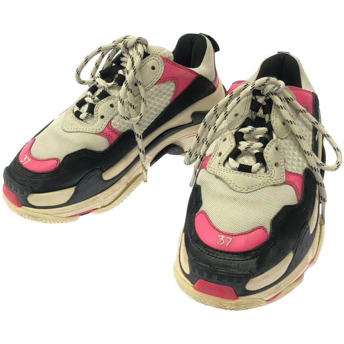 BALENCIAGA バレンシアガ triple S ヴィンテージ加工ローカットスニーカー 517334