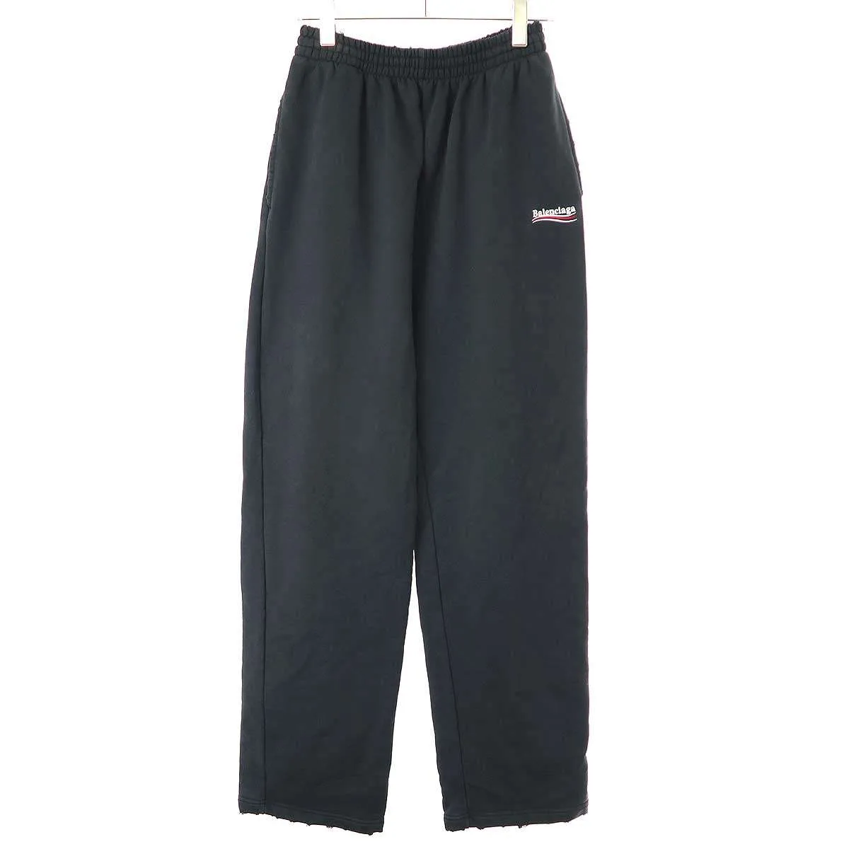 BALENCIAGA バレンシアガ 21AW ダメージ加工 キャンペーンロゴスウェットパンツ