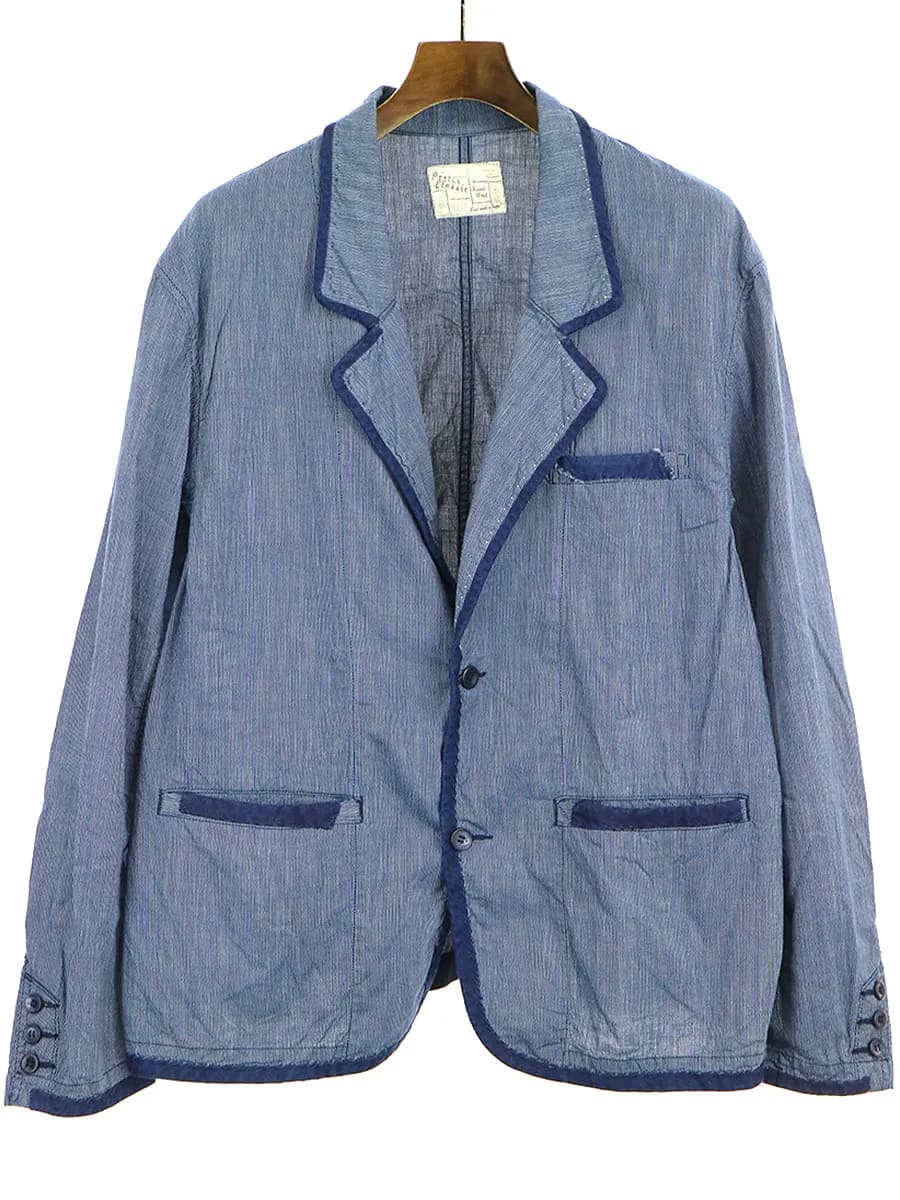 Porter Classic ポータークラシック 16SS STRIPE JACKET ステッチデザインストライプ2Bジャケット
