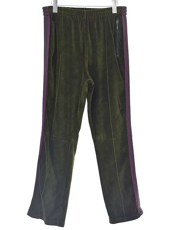 NEEDLES ニードルズ 21AW Narrow Track Pant サイドラインベロアトラックパンツ
