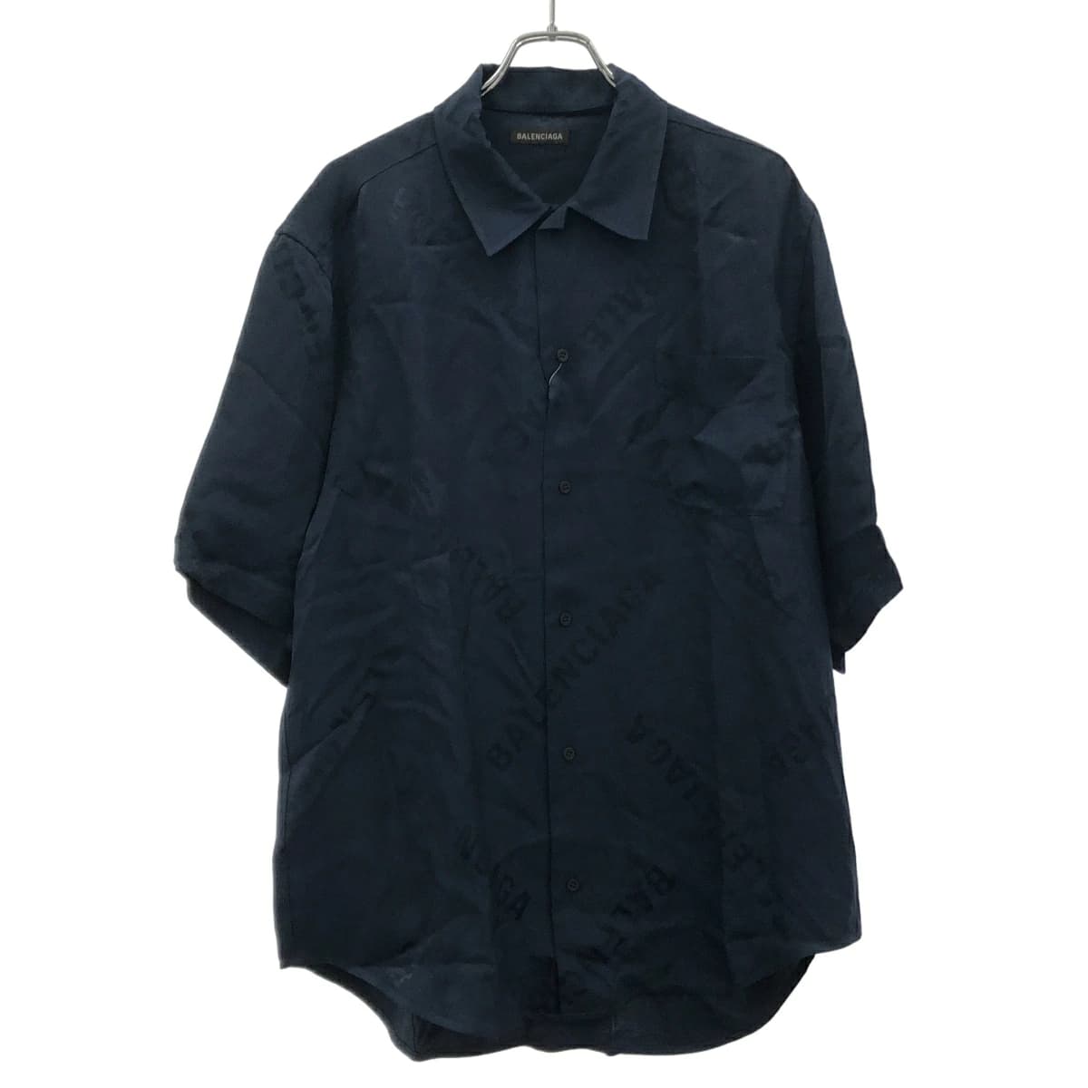 BALENCIAGA バレンシアガ 25SS ロゴプリントオーバーサイズショートスリーブシャツ