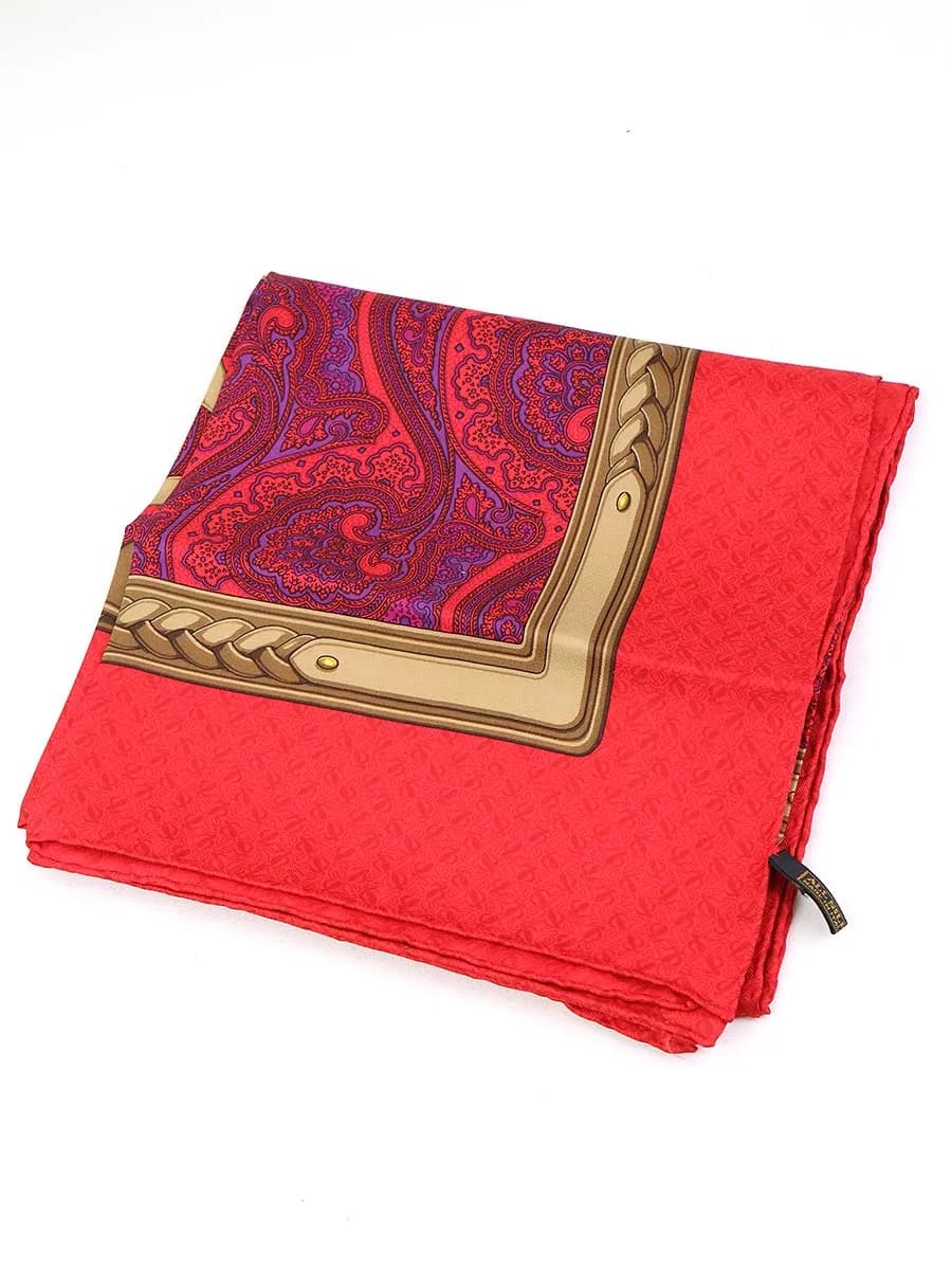 LOEWE ロエベ フラワーペイズリーシルクスカーフ