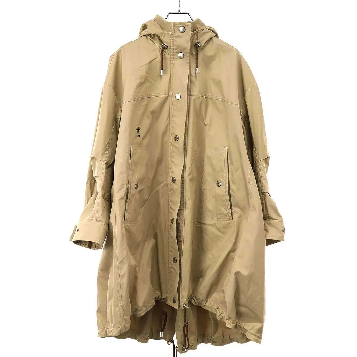 Christian Dior クリスチャンディオール BEE コットンフーデッドモッズコート 847M87A3332