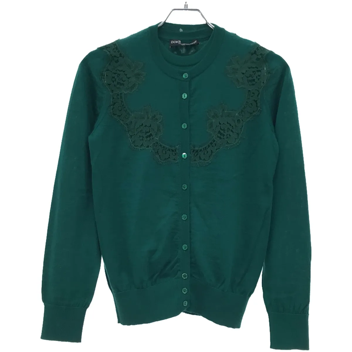 DOLCE&GABBANA ドルチェ&ガッバーナ カシミヤレースデザインアンサンブルニットカーディガン FM868K/F58M1 FMC68K/F58M1
