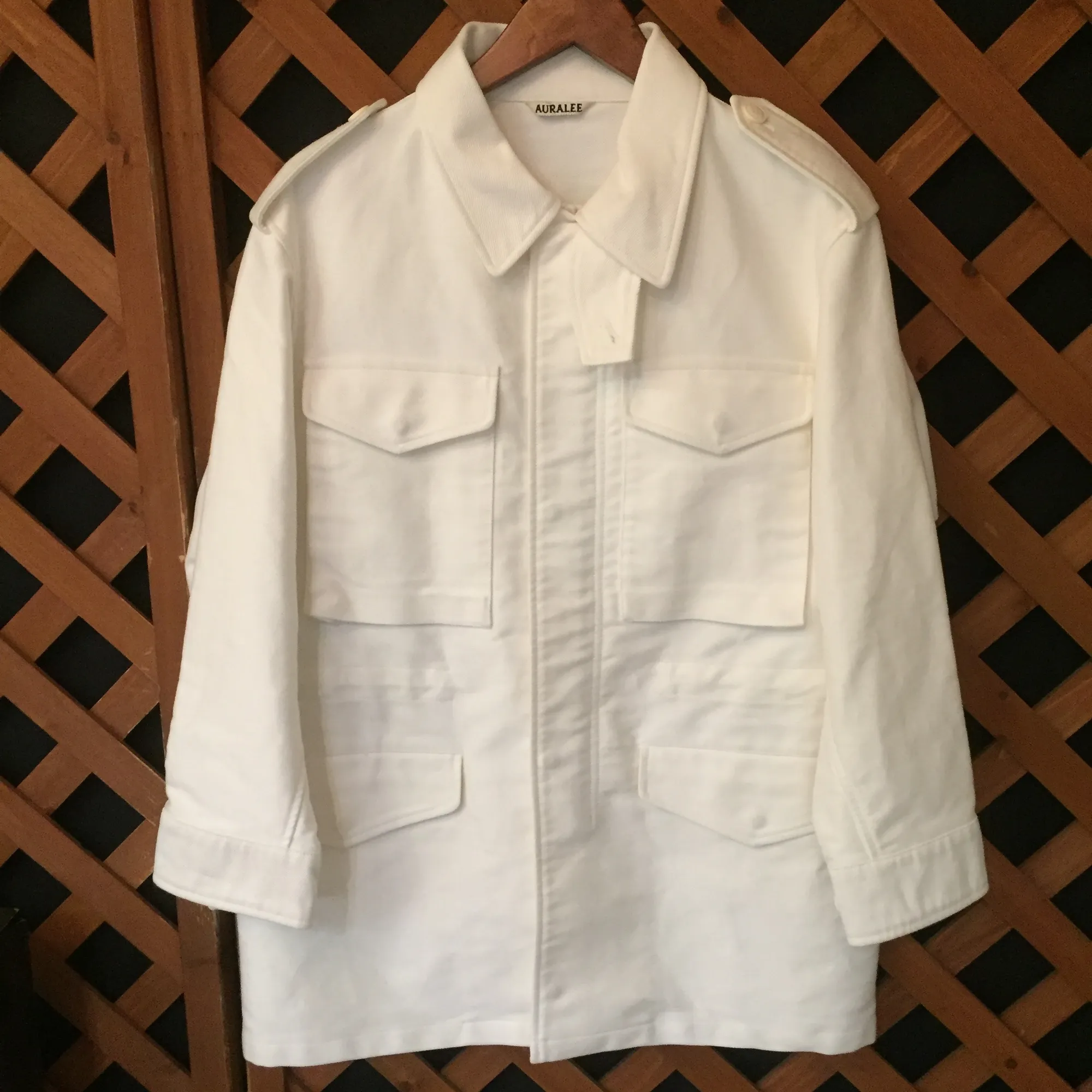 AURALEE AURALEE 16SS ADAM ET ROPE別注 フィンクスモールスキンフィールドジャケット 1