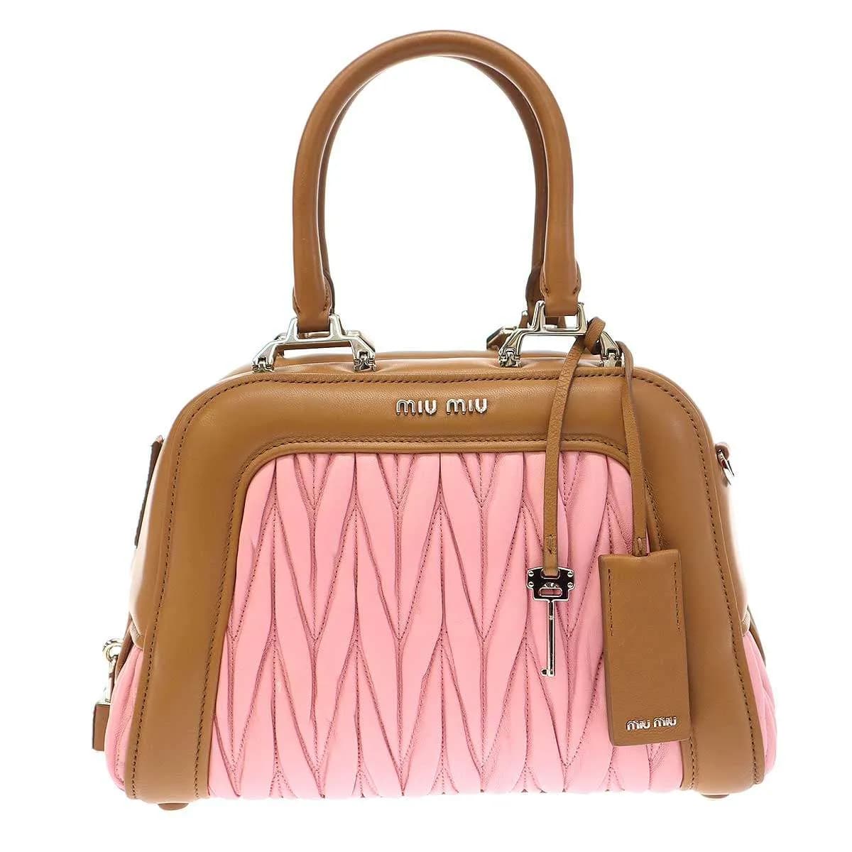 miu miu ミュウミュウ Matelasse マテラッセ2WAYサッチェルバッグ