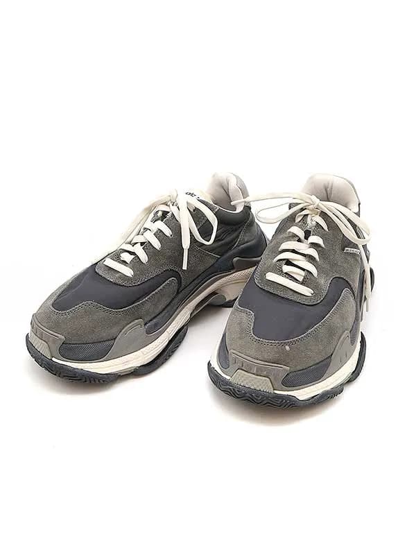 BALENCIAGA バレンシアガ Triple S トリプルエス ナイロンスエードスニーカー