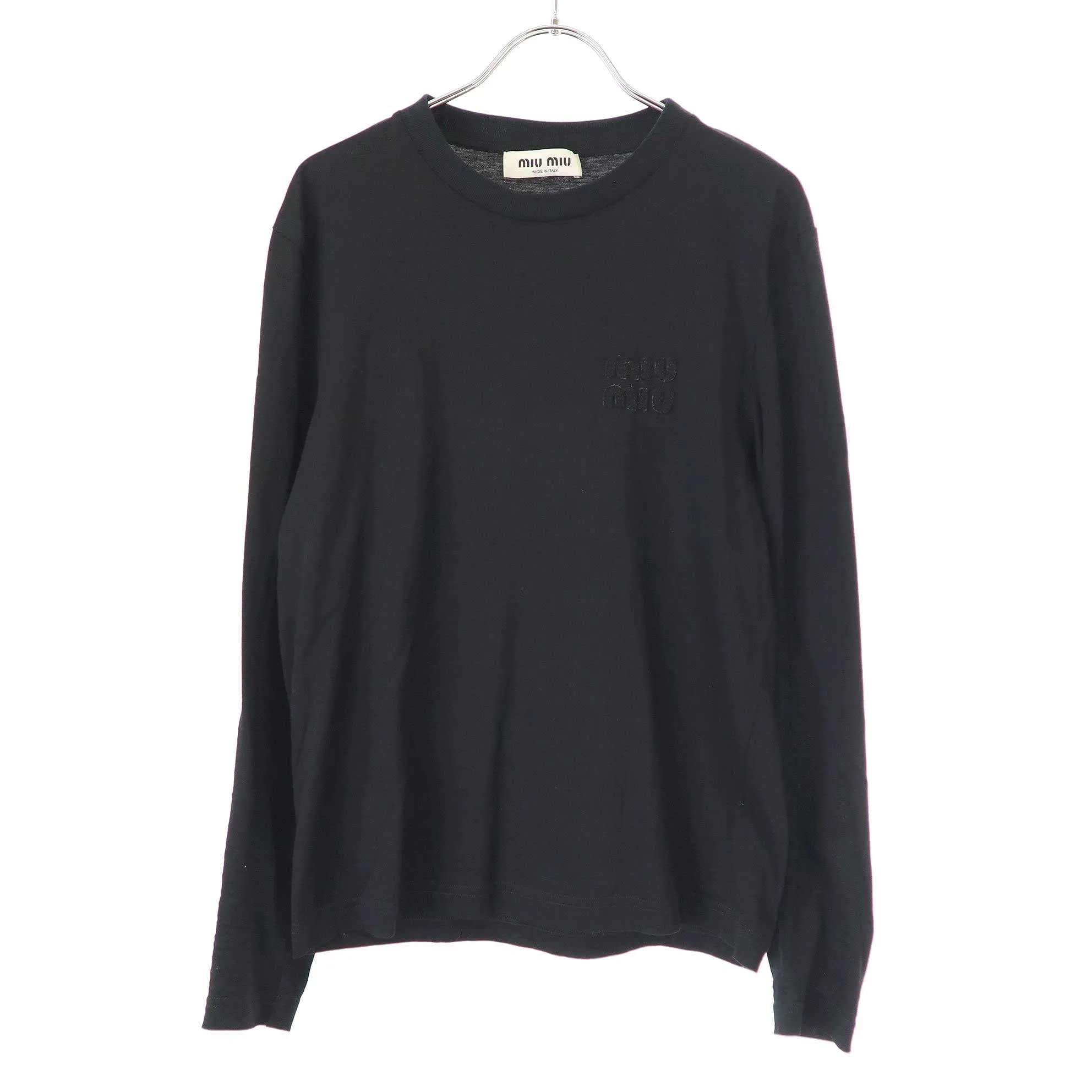miu miu ミュウミュウ ロングスリーブロゴTシャツ