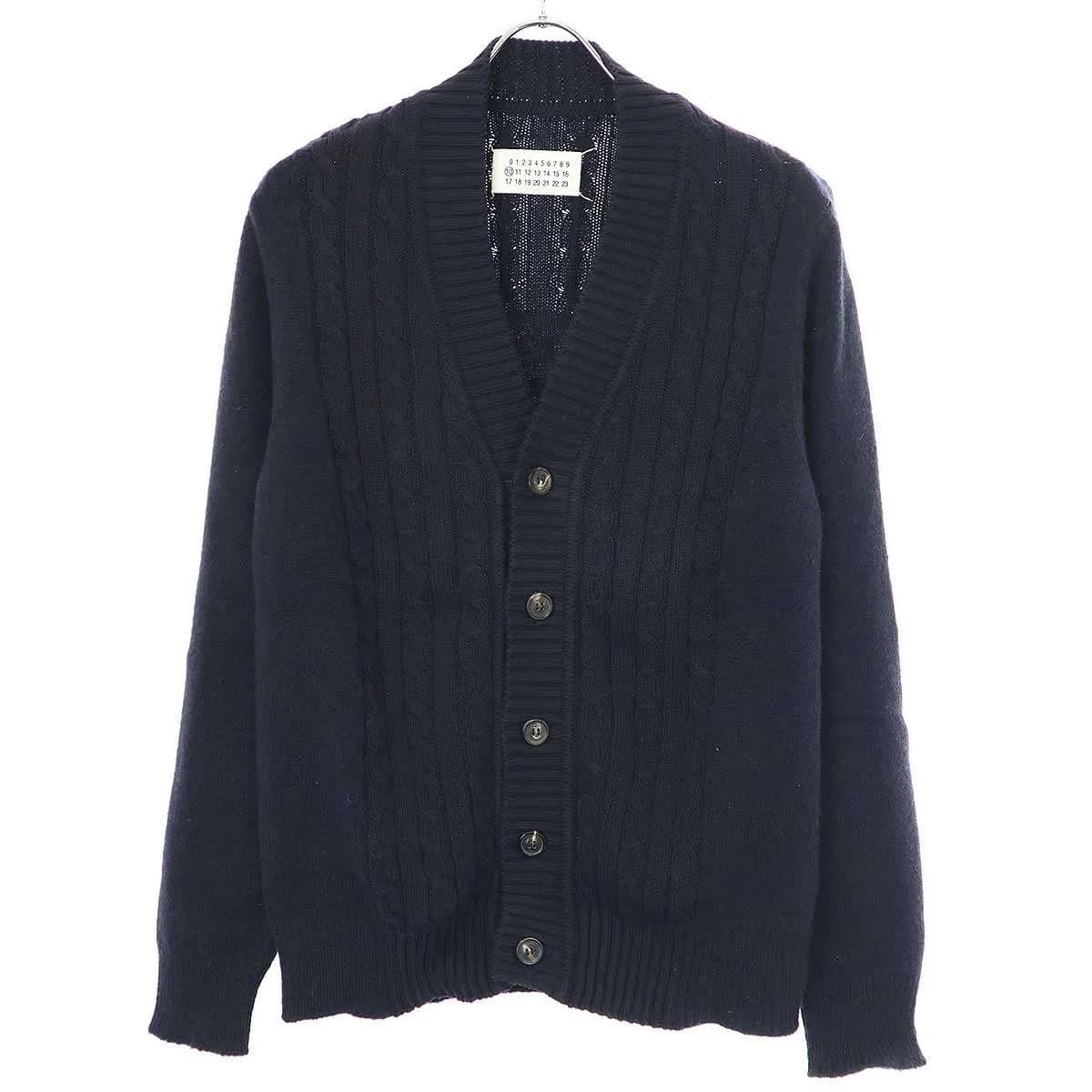 Maison Margiela メゾン マルタン マルジェラ 10 11AW ケーブル編みパネルカーディガン S30HA0453