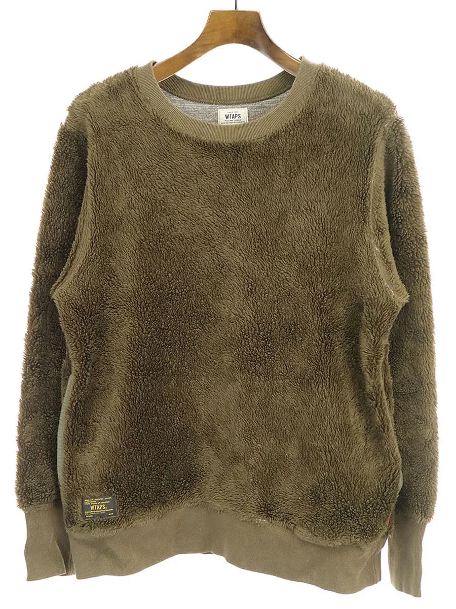 WTAPS ダブルタップス 16AW GRIZZLY LS ボアスウェットトレーナー