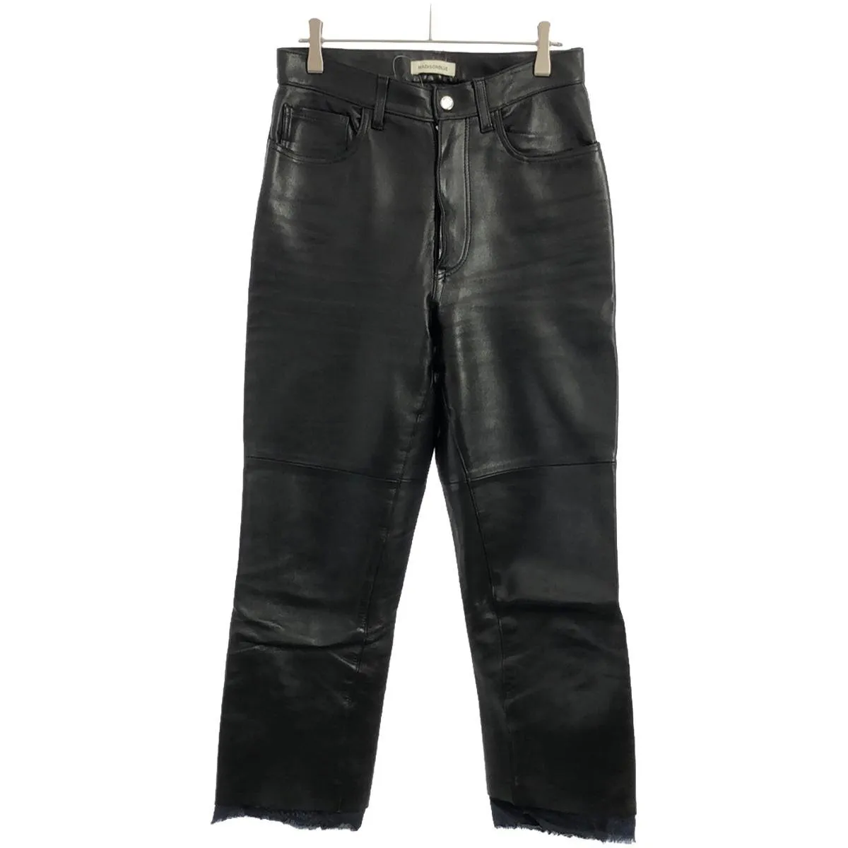 MADISON BLUE マディソンブルー 18AW カットオフラムレザーパンツ