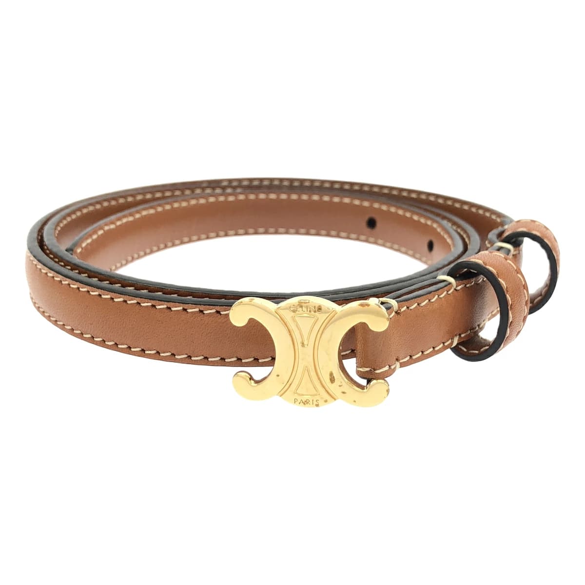 CELINE セリーヌ トリオンフレザーベルト 13mm